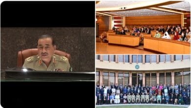 قومی سلامتی ورکشاپ-27 کے شرکاء کا جنرل ہیڈ کوارٹرز (GHQ) کا دورہ، چیف آف آرمی اسٹاف نے ملکی سلامتی کے چیلنجز پر تفصیلی بریفنگ دی