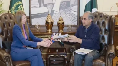 اسلام آباد: وفاقی وزیر داخلہ محسن نقوی سے برطانوی ہائی کمشنر جین میریٹ کی ملاقات، پاک برطانیہ تعلقات، سیکیورٹی تعاون اور دیگر اہم امور پر بات چیت