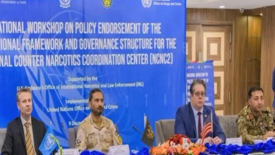 نیشنل کاؤنٹر نارکوٹکس کوآرڈینیشن سینٹر کے آپریشنل فریم ورک کی منظوری کے لیے قومی ورکشاپ