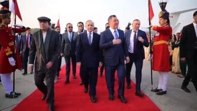 کرغزستان کے صدر صادر ژپاروف دو روزہ دورے پر اسلام آباد پہنچ گئے، وزیراعظم اور صدر مملکت کا پرتپاک استقبال