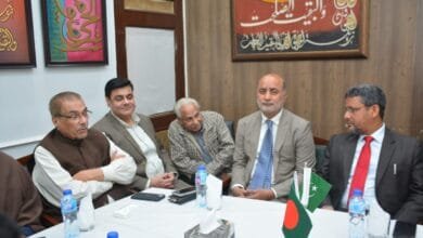 پنجاب یونیورسٹی،بنگلہ دیشی وفد کی پروفیسر ڈاکٹر محمد علی شاہ سے ملاقات، دو طرفہ تعلیمی تعاون پر تبادلہ خیال