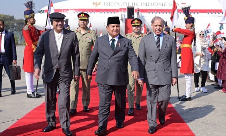 انڈونیشیا کے صدر پرابووو سوبیانتو کا پاکستان کا دو روزہ تاریخی دورہ: تجارتی، دفاعی اور ثقافتی تعلقات میں مزید استحکام کی کوششیں