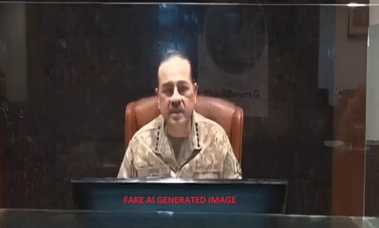 آرمی چیف فیلڈ مارشل سید عاصم منیر کی جعلی AI تصویر سوشل میڈیا پر گردش، اداروں کے خلاف منظم پروپیگنڈے کا انکشاف