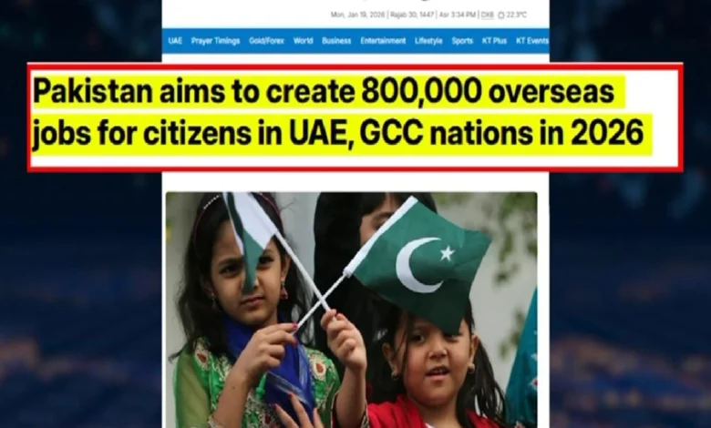 پاکستان کا 2026 میں خلیج تعاون کونسل کے ممالک میں 8 لاکھ شہریوں کے لیے روزگار کے مواقع پیدا کرنے کا ہدف