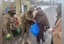 ضلع کرم میں شدید برف باری کے دوران سیکورٹی فورسز کا ریسکیو اور ریلیف آپریشن کی کامیاب کوششیں