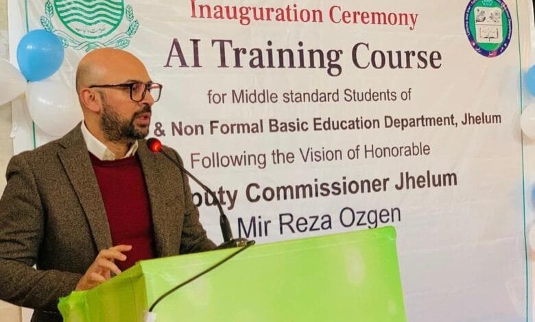 جہلم میں مصنوعی ذہانت پر پروفیشنل ٹریننگ کورس کا افتتاح