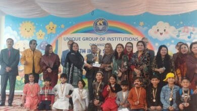 یونیک گروپ آف انسٹی ٹیوشنز کے زیر اہتمام پانچویں سالانہ رائمزاینڈ سٹوری اینیکٹمنٹ مقابلوں کا انعقاد