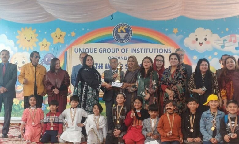 یونیک گروپ آف انسٹی ٹیوشنز کے زیر اہتمام پانچویں سالانہ رائمزاینڈ سٹوری اینیکٹمنٹ مقابلوں کا انعقاد