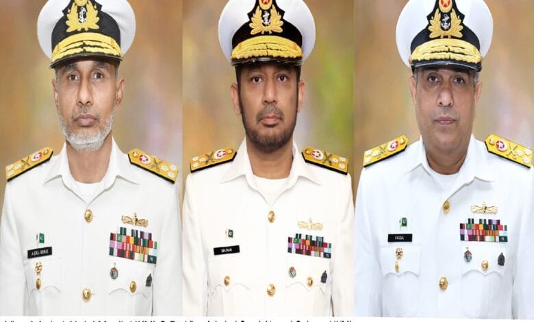 پاک بحریہ میں اعلیٰ سطحی ترقیوں کا اعلان، تین ریئر ایڈمرلز کو وائس ایڈمرل کے عہدے پر ترقی