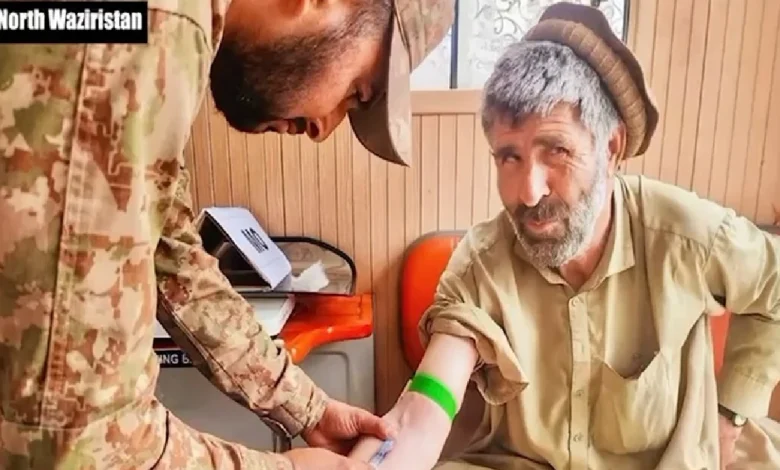 وزیرستان میں پاک فوج کا فری میڈیکل کیمپ، سینکڑوں افراد مستفید