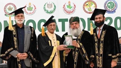 صوبائی وزیر قانون رانا محمد اقبال خان کی محی الدین اسلامک یونیورسٹی نیریاں شریف میرپور کیمپس اورمیڈیکل کالج کے سالانہ کانووکیشن میں شرکت