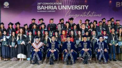 بحریہ یونیورسٹی اسلام آباد کی 28ویں کانووکیشن کی تقریب: 3300 سے زائد گریجویٹس کو ڈگریاں دی گئیں