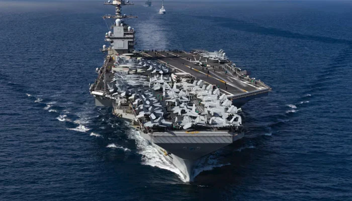 ایران کی امریکہ کو دھمکی: بحیرہ احمر میں امریکی طیارہ بردار جہاز “جرالڈ فورڈ” نشانے پر ہونے کا اعلان