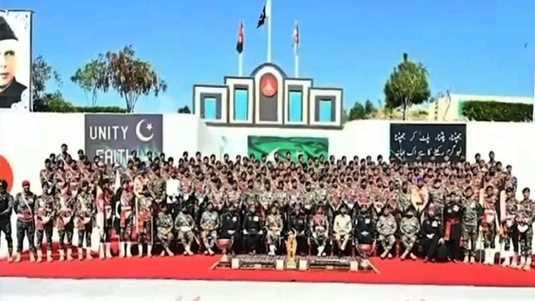 وارسک: فرنٹیئر کور نارتھ کے 36ویں بنیادی فوجی تربیتی کورس کی شاندار پاسنگ آؤٹ پریڈ