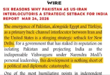 پاکستانی سفارت کاری کے آگے بھارتی خارجہ پالیسی ناکام، بھارتی جریدے کا بڑا اعتراف