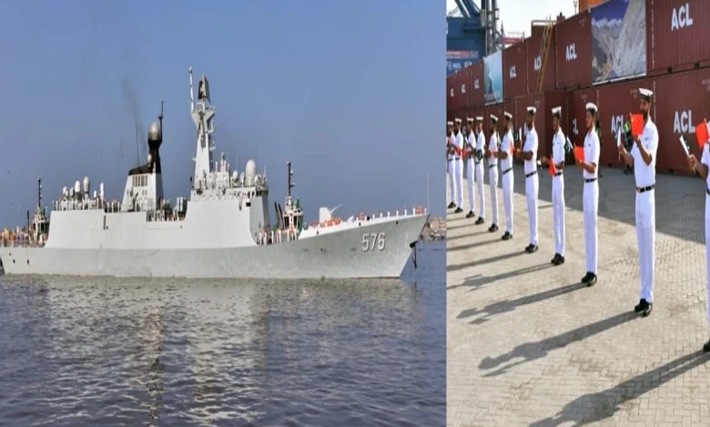 پی ایل اے (نیوی) کے جہاز داچنگ کی پاک-چین مشترکہ بحری مشق سی گارڈین-4 میں شرکت کے لیے کراچی آمد، پرتپاک استقبال
