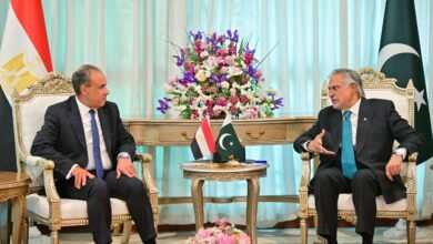 اسلام آباد: مصر کے وزیر خارجہ ڈاکٹر بدر عبدلعاطی کی دفتر خارجہ آمد