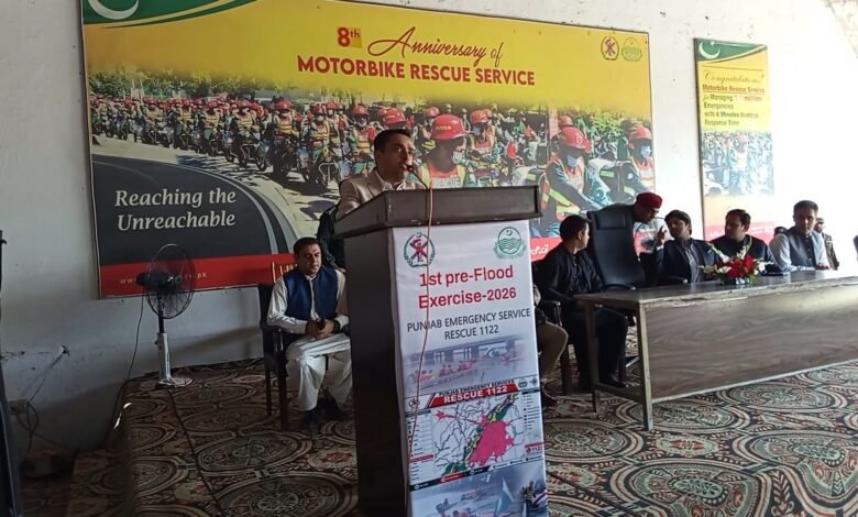 لاہور میں مون سون تیاریوں کا جائزہ، ریسکیو 1122 کی کارکردگی کو سراہا گیا