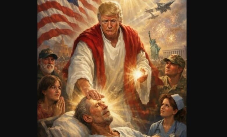پوپ لیو کی تنقید کے بعد ٹرمپ نے اے آئی کی مدد سے خود کو عیسیٰ مسیح قرار دے دیا!