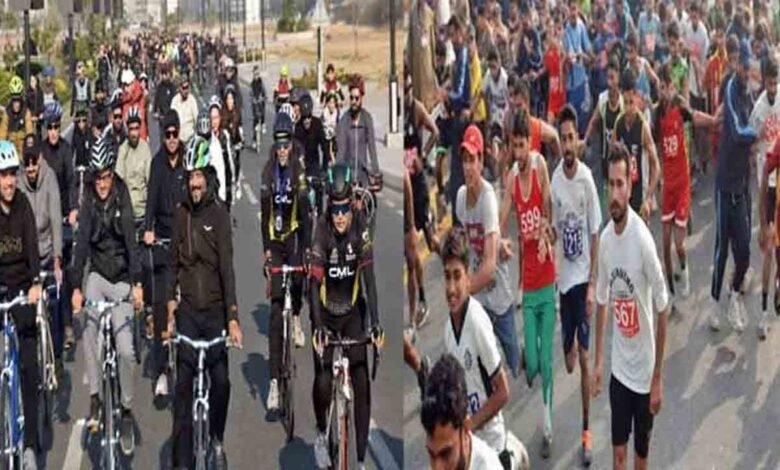پاکستان کی ملکی تاریخ کی سب سے بڑی وزیراعلیٰ پنجاب نیشنل میراتھن اور سائیکلنگ ریس2026 کا شاندار انعقاد