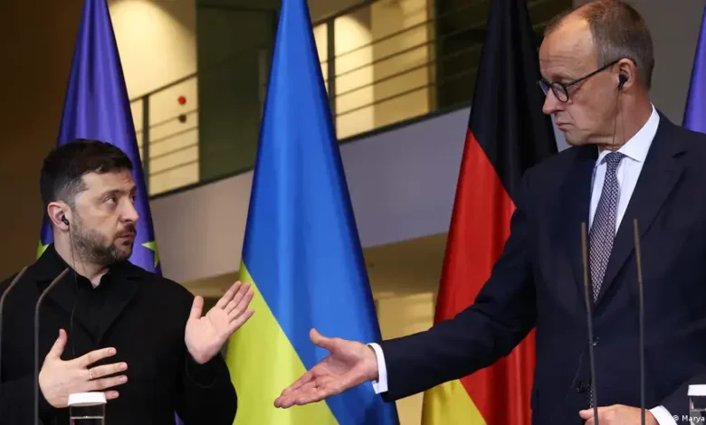 جرمن چانسلر کا زیلنسکی سے اصلاحات کا عمل تیز کرنے کا مطالبہ