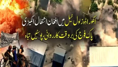 انگور اڈہ زلول خیل میں کشیدگی: پاک فوج کی بروقت جوابی کارروائی، متعدد پوسٹیں تباہ، دراندازی کی کوشش ناکام