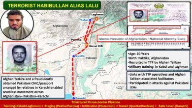 بلوچستان میں بڑا آپریشن: افغان شہری دہشت گرد گرفتار، سرحد پار روابط کے شواہد پیش