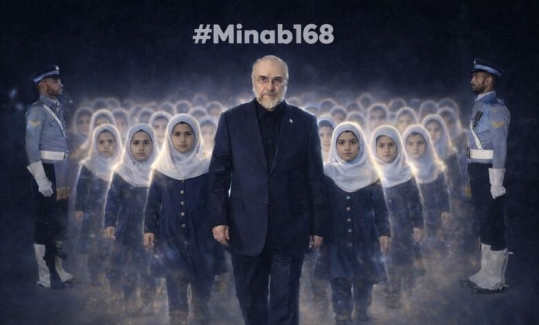 “مناب 168”: شہید بچیوں کی یاد کے ساتھ ایرانی وفد کا سفر، دنیا کو جھنجھوڑ دینے والا منظر