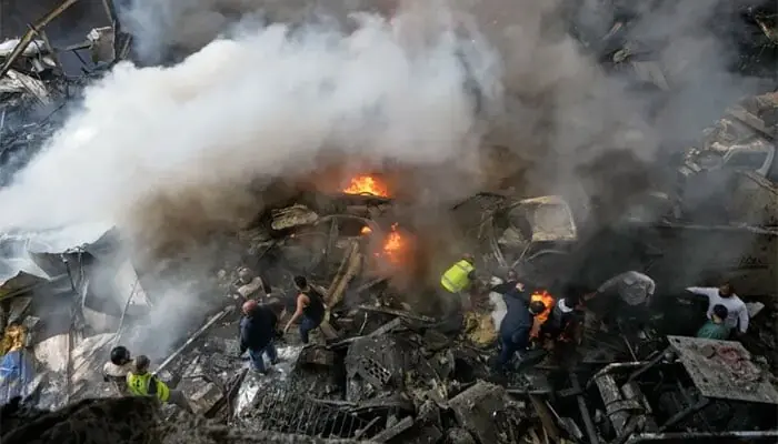 بیروت پر اسرائیل کے شدید فضائی حملے، 89 افراد جاں بحق، لبنان جنگ بندی سے باہر قرار