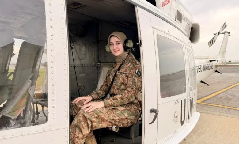 قبرص میں اقوام متحدہ کی امن فوج کی جانب سے میجر عائشہ خان کو باوقار الوداع