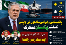 پاکستانی و ایرانی ملاحوں کی واپسی کیلئے پاکستان متحرک، اسحاق ڈار کا سنگاپور اور ایران سے اہم سفارتی رابطہ