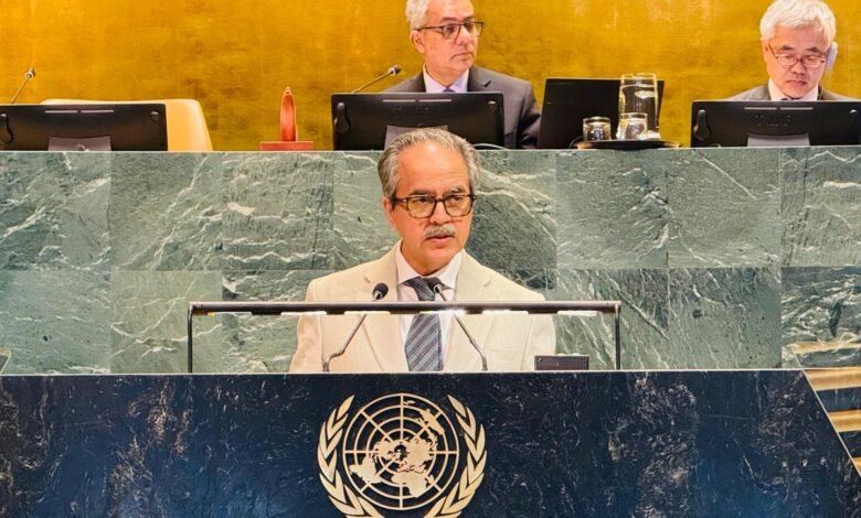 اقوام متحدہ میں پاکستان کا بھارت کو دوٹوک جواب، “بین المذاہب ہم آہنگی کے پیغام کو سیاسی بنانا افسوسناک ہے”