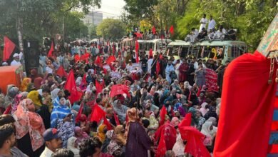 لاہور میں حقوقِ خلق پارٹی کا بڑا مظاہرہ، کم از کم اجرت 70 ہزار کرنے کا مطالبہ