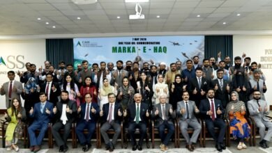 سینٹر فار ایرو اسپیس اینڈ سیکیورٹی اسٹڈیزنے “مارکۂ حق” کی پہلی سالگرہ پر جانوں کا نذرانہ پیش کرنے والے شہداء کو خراجِ تحسین پیش کیا