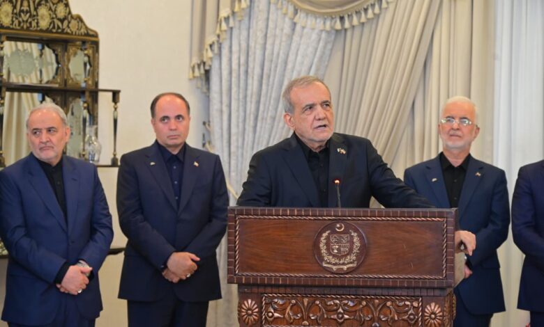 پاکستان اور ایران یک جان دو قالب ہیں، تعلقات باہمی اعتماد اور احترام پر مبنی ہیں: مسعود پزشکیان