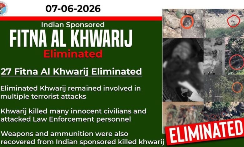 شمالی وزیرستان میں سیکیورٹی فورسز کی بڑی کارروائی، 72 گھنٹوں میں 27 خوارج ہلاک، متعدد ٹھکانے تباہ