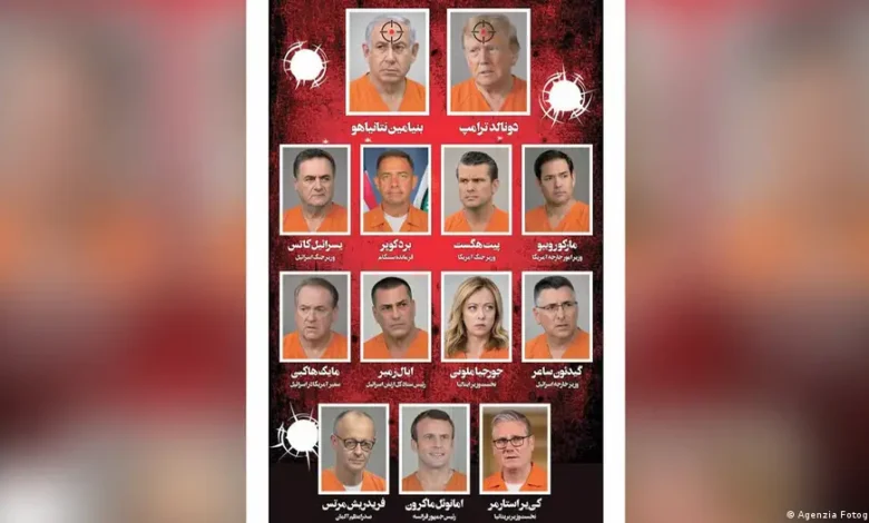 ھمشھری اخبار نے، جن رہنماؤں کی تصاویر شائع کیں، ان میں جرمن چانسلر فریڈرش میرس، امریکی صدر ڈونلڈ ٹرمپ، اسرائیلی وزیراعظم بینجمن نیتن یاہو، فرانسیسی صدر ایمانوئل ماکروں اور اٹلی کی وزیراعظم جارجیا میلونی سمیت دیگر عالمی رہنما شامل ہیں