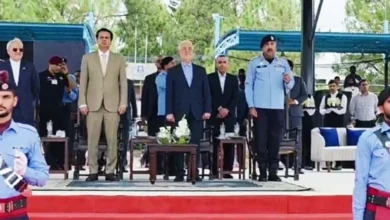 ایرانی وزیر داخلہ اسکندر مومنی کے اعزاز میں اسلام آباد پولیس کی شاندار پریڈ، سلامی پیش، پاک ایران سکیورٹی تعاون کو مزید مضبوط بنانے کے عزم کا اظہار