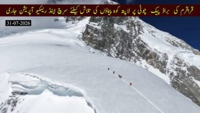 براڈ پیک پر برفانی تودہ، نیپال کے عالمی شہرت یافتہ کوہ پیما نرمل پُرجا سمیت 10 کوہ پیما لاپتا، سرچ آپریشن جاری، چار لاشیں برآمد