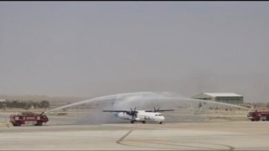 پاکستان میں کوئٹہ انٹرنیشنل ایئرپورٹ پر ساؤتھ ایئر کی افتتاحی پرواز کا شاندار استقبال