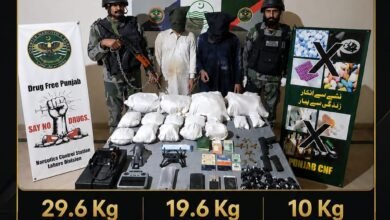 لاہور میں پنجاب کاؤنٹر نارکوٹکس فورس کی بڑی کارروائی، پنجاب کاؤنٹر نارکوٹکس فورس