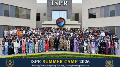 آئی ایس پی آر سمر کیمپ 2026: وزیراعلیٰ بلوچستان سرفراز بگٹی کا طلبہ سے خصوصی مکالمہ، قومی یکجہتی، امن اور ذمہ دارانہ سوشل میڈیا استعمال پر زور
