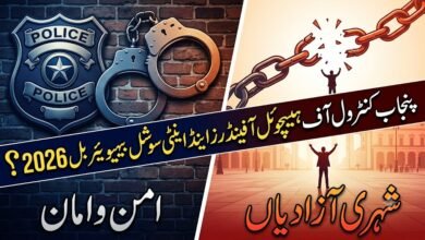 کیا "پنجاب کنٹرول آف ہیبیچوئل آفینڈرز اینڈ اینٹی سوشل بیہیویئر بل 2026" امن و امان کا حل ہے یا شہری آزادیوں کے لیے نیا چیلنج؟