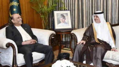 صدر آصف علی زرداری سے سعودی سفیر نواف بن سعید المالکی کی الوداعی ملاقات