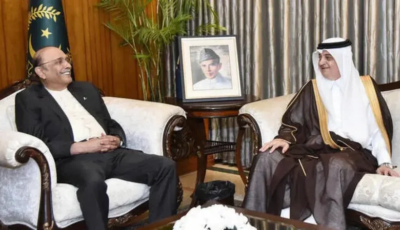 صدر آصف علی زرداری سے سعودی سفیر نواف بن سعید المالکی کی الوداعی ملاقات