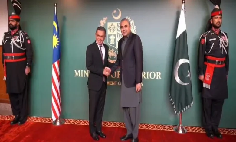 پاکستان اور ملائیشیاء کا انسداد دہشت گردی، منشیات اور انسانی سمگلنگ کے خلاف تعاون بڑھانے پر اتفاق