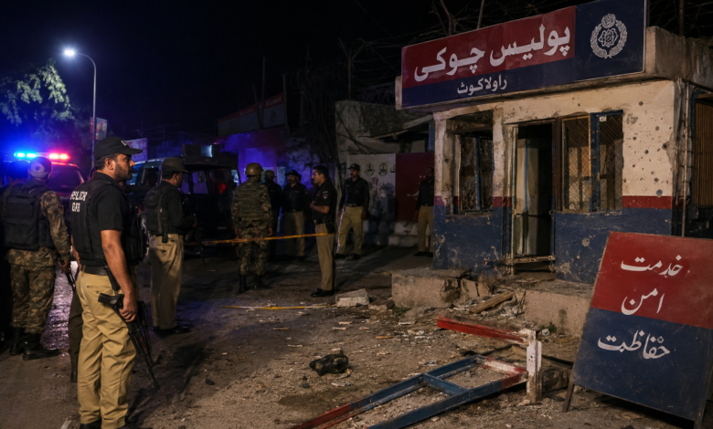 راولاکوٹ میں پولیس چوکی پر مسلح حملہ، فائرنگ اور گرینیڈ دھماکے میں ایف سی اہلکار زخمی