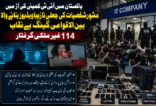 پاکستان میں آئی ٹی کمپنی کی آڑ میں مشہور شخصیات کی جعلی نازیبا ویڈیوز بنانے والا بین الاقوامی گینگ بے نقاب