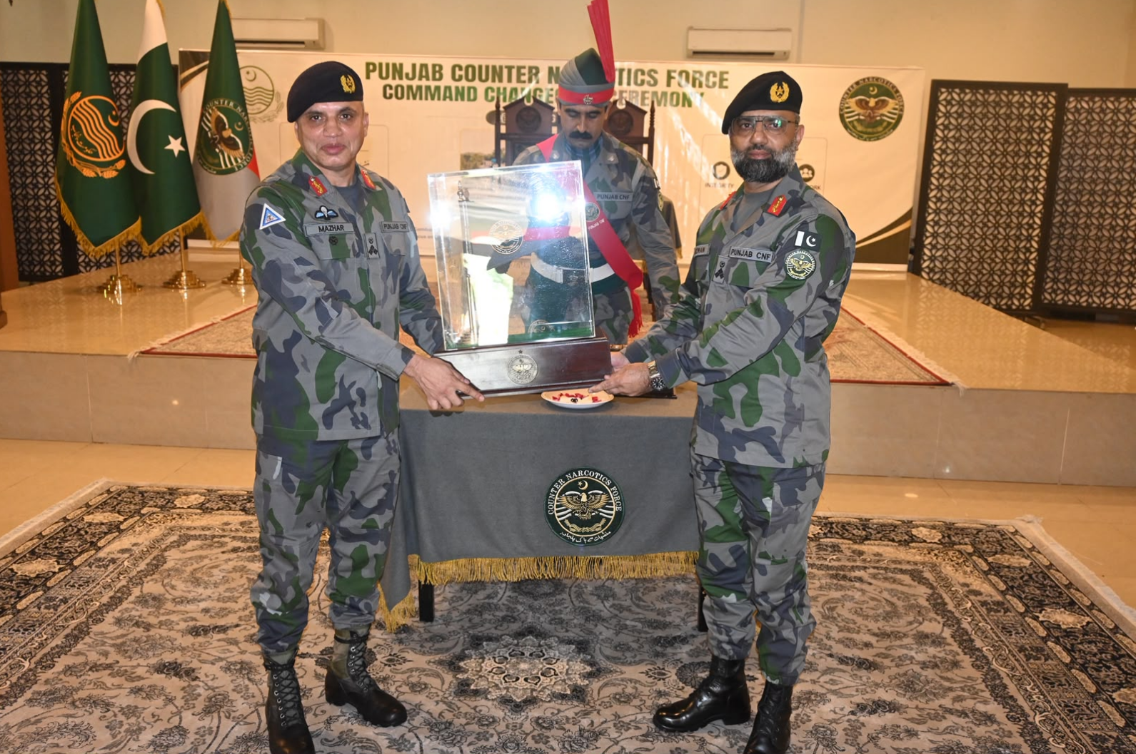 پنجاب کاؤنٹر نارکوٹکس فورس میں کمانڈ کی تبدیلی کی پُروقار تقریب