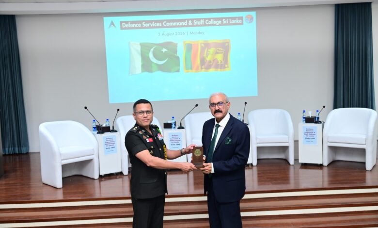سی اے ایس ایس اسلام آباد میں سری لنکن دفاعی وفد کی آمد، مستقبل کی جنگ، ابھرتی ہوئی ٹیکنالوجیز اور دفاعی تعاون پر تفصیلی تبادلہ خیال